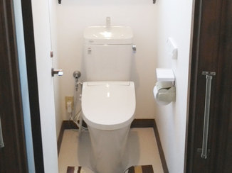 トイレリフォーム お掃除しやすく、快適に使用できるトイレ